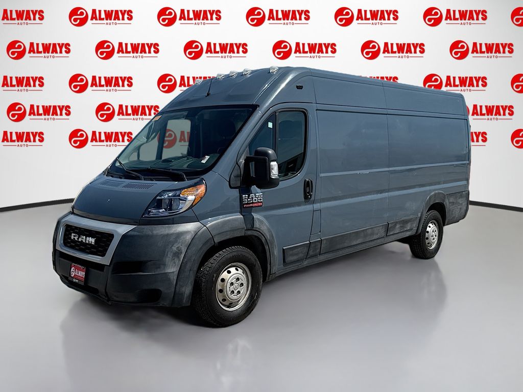 Blue 2020 RAM ProMaster 3500 159 High Roof Extended Cargo Van FWD Van Front-Wheel Drive 6-Speed Automatic