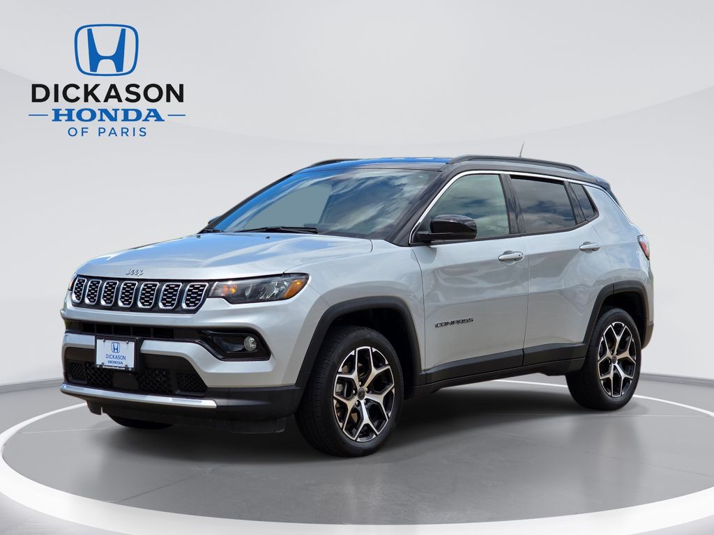 Silver Zynith Metallic Clearcoat 2025 Jeep Compass Limited 4WD SUV / Crossover Four-Wheel Drive 8-Speed Automatic