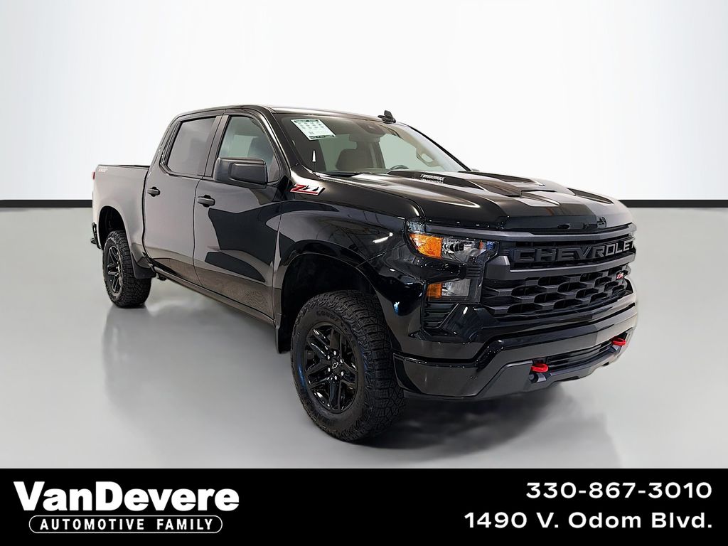 Black 2024 Chevrolet Silverado 1500 Pickup Truck Four-Wheel Drive 8-Speed Automatic