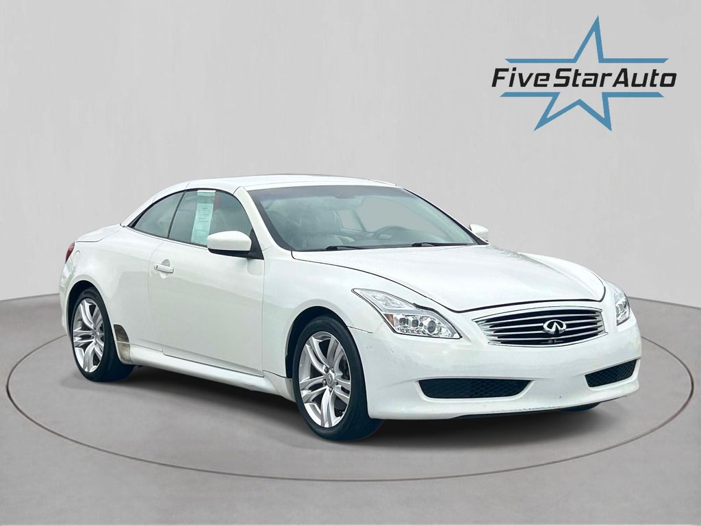 Moonlight White Pearl 2009 INFINITI G37 Convertible Rear-Wheel Drive 7-Speed Automatic