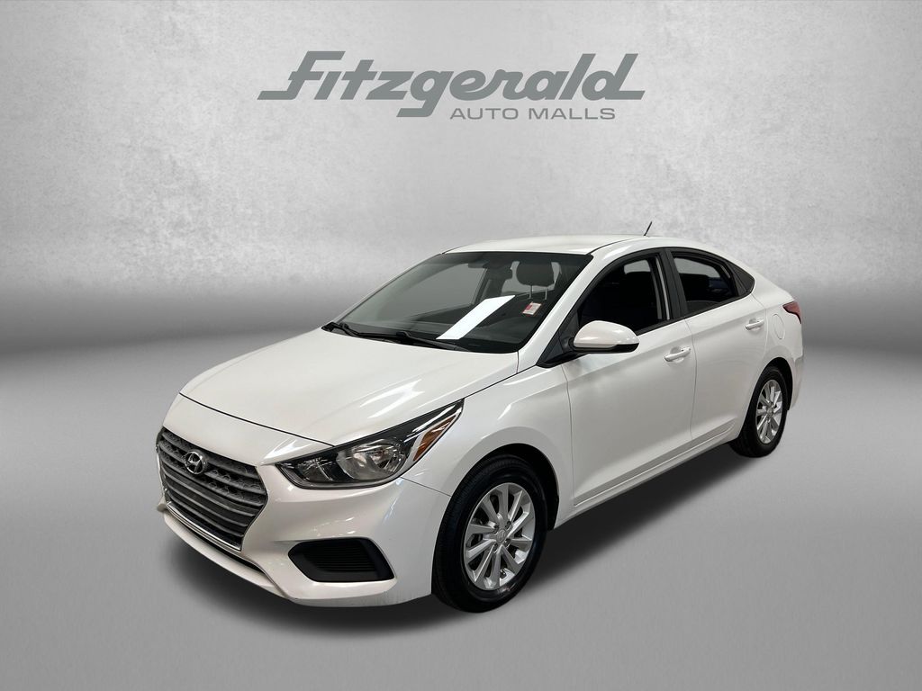 Frost White Pearl 2018 Hyundai Accent Sedan Front-Wheel Drive 6-Speed Automatic