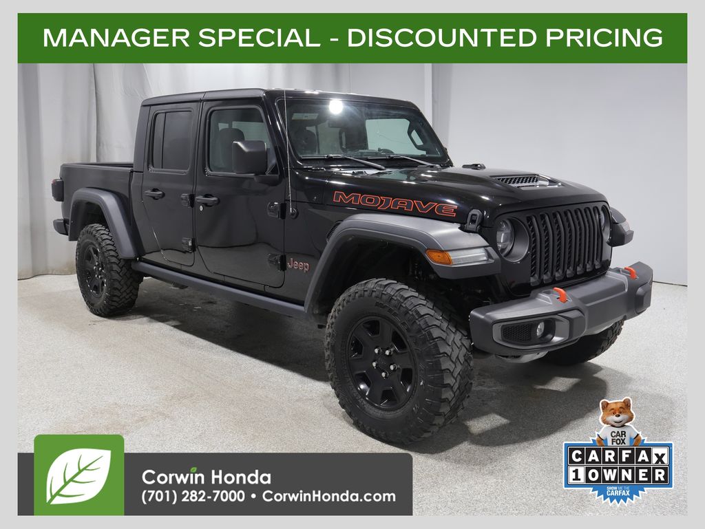 Black Clearcoat 2021 Jeep Gladiator Pickup Truck Four-Wheel Drive 8-Speed Automatic