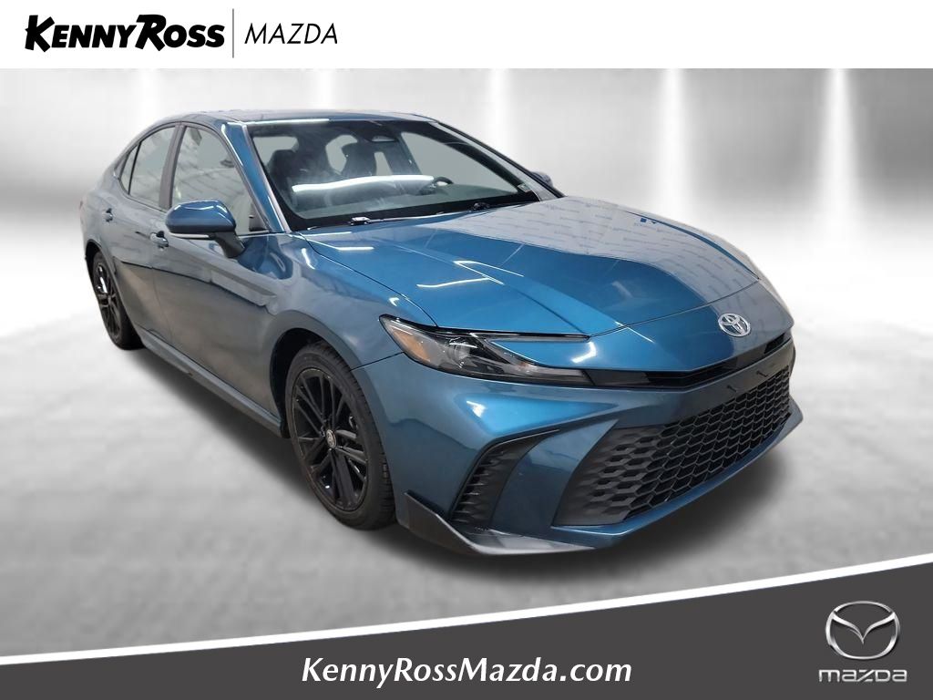 Ocean Gem/Black 2025 Toyota Camry SE FWD Sedan Front-Wheel Drive Continuously Variable Transmission