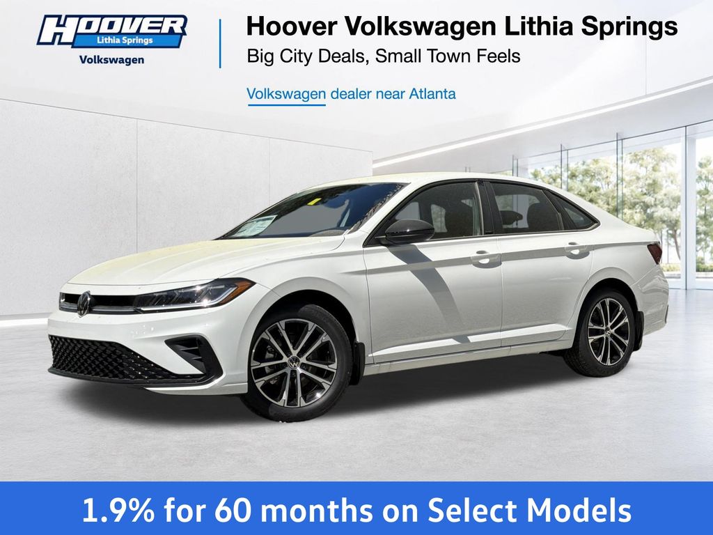 Pure White 2026 Volkswagen Jetta Sedan Front-Wheel Drive 8-Speed Automatic
