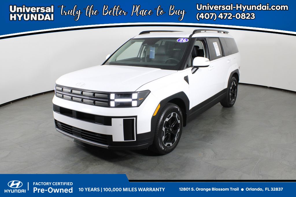 Serenity White 2026 Hyundai Santa Fe SUV / Crossover Front-Wheel Drive 8-Speed Automatic