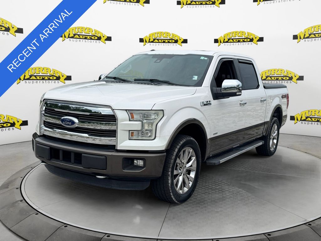 White Platinum Metallic Tri-Coat 2016 Ford F-150 Pickup Truck Four-Wheel Drive 6-Speed Automatic