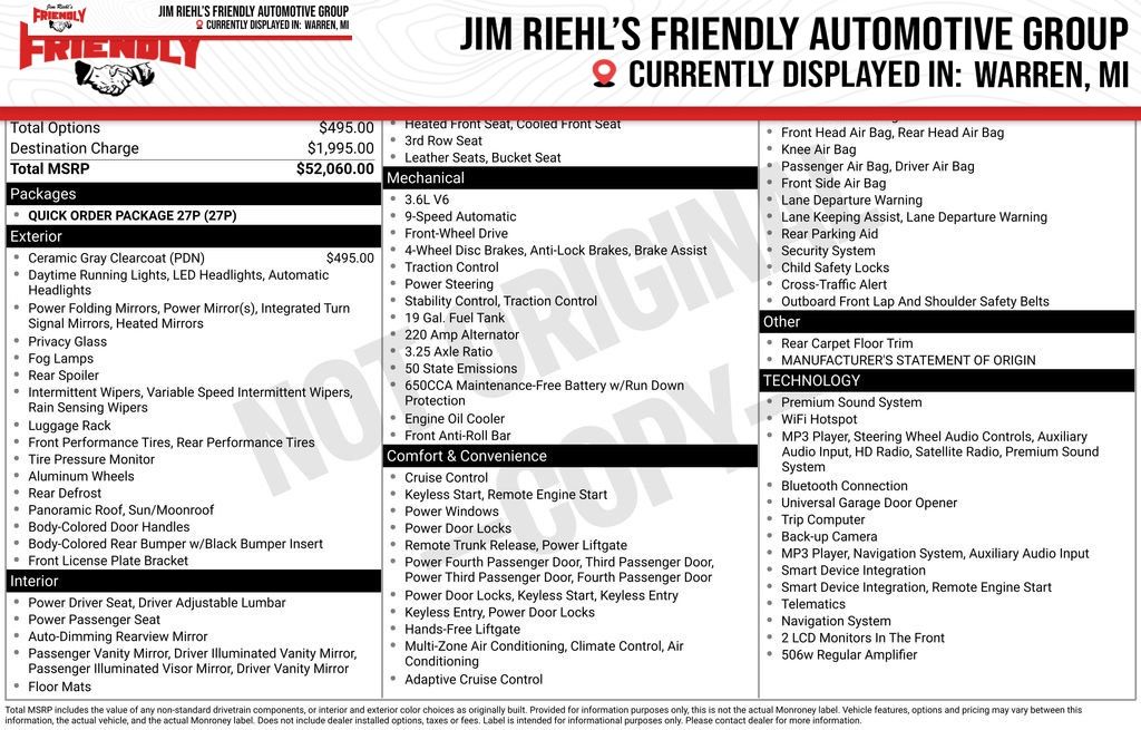 2025 Chrysler Pacifica Limited FWD    