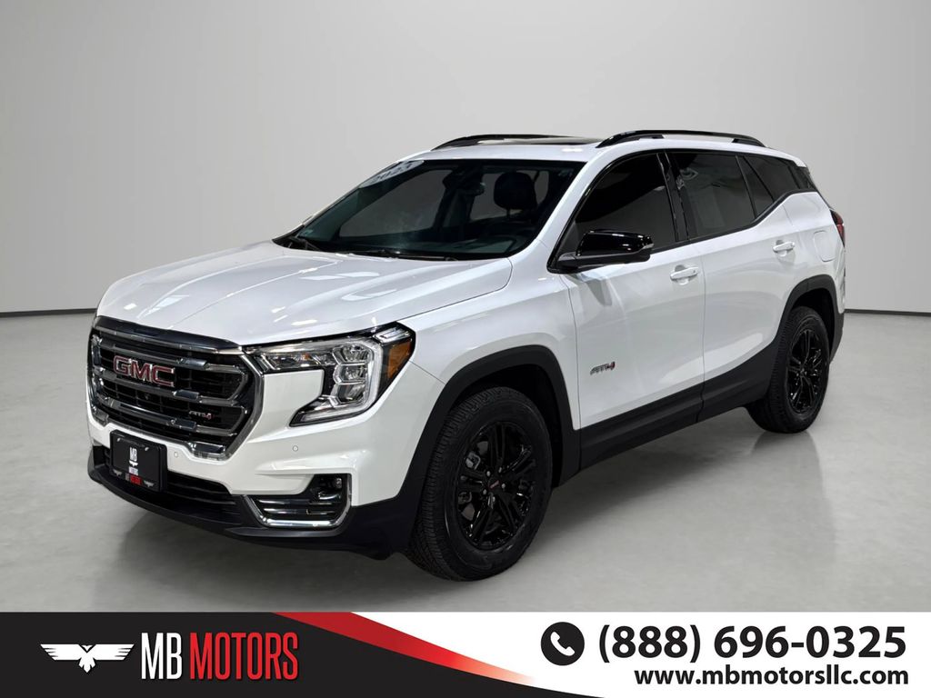 White Frost Tricoat 2023 GMC Terrain SUV / Crossover All-Wheel Drive 9-Speed Automatic
