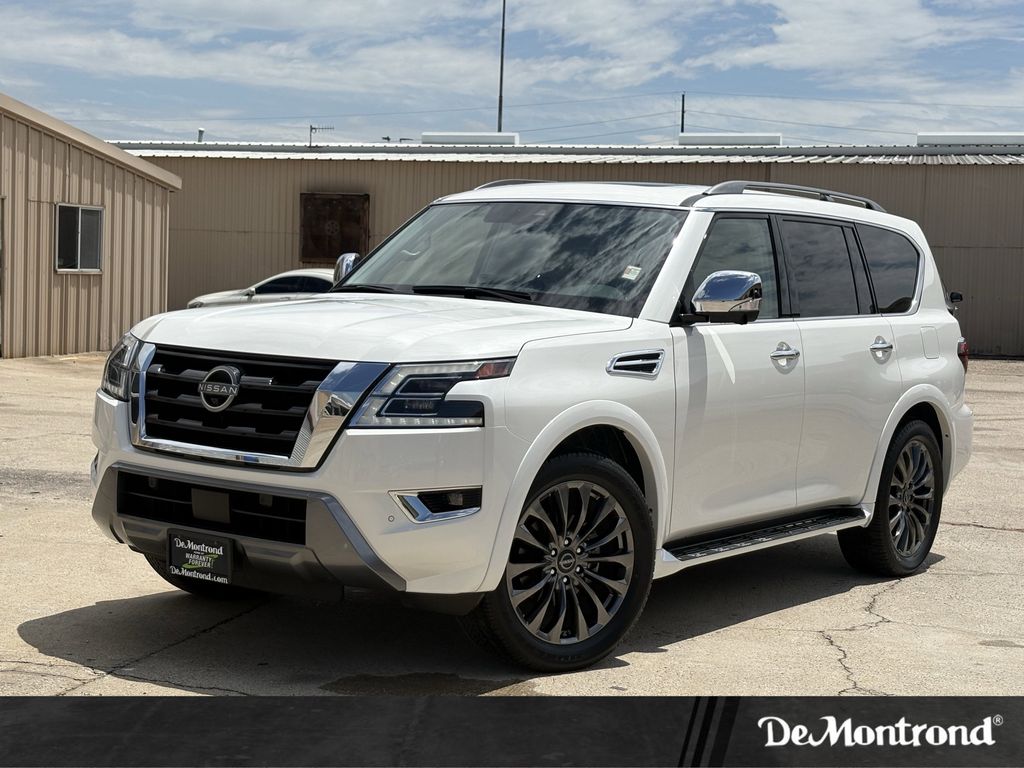 2023 Nissan Armada Platinum White at Central Houston Nissan