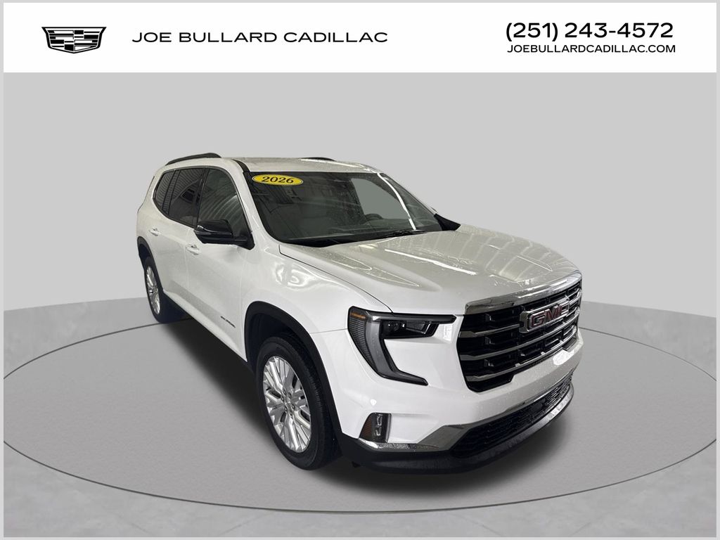 Summit White 2026 GMC Acadia SUV / Crossover Front-Wheel Drive 8-Speed Automatic