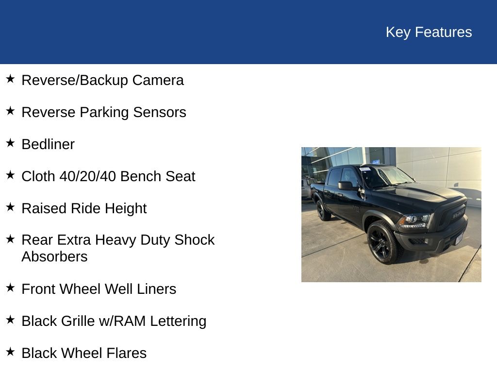 2024 Ram 1500 Classic Warlock Crew Cab 4x4 5'7" Box