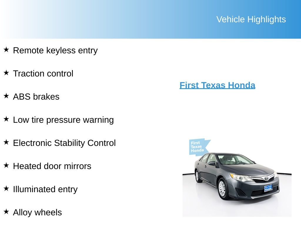 Used Car 2012 Toyota Camry  Se For Sale Under $12,000 In Austin, Texas