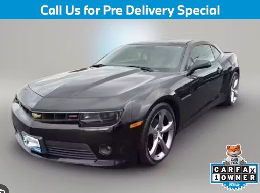 Black 2015 Chevrolet Camaro 1LT Coupe RWD Coupe Rear-Wheel Drive 6-Speed Automatic
