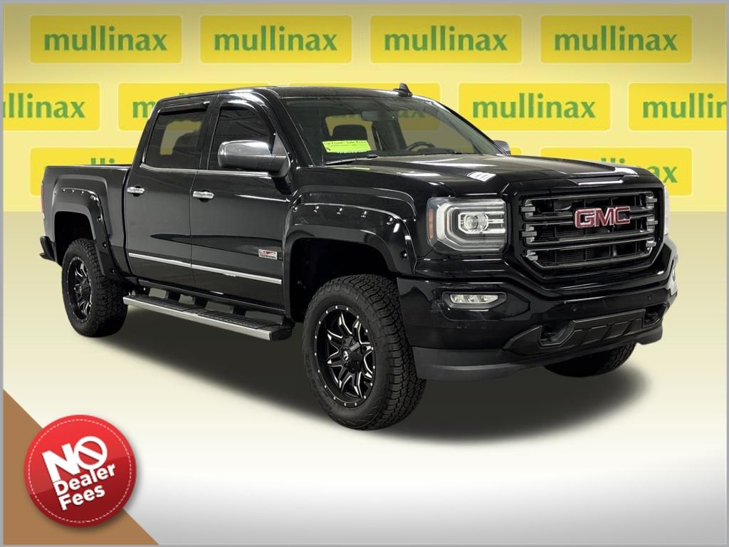 Onyx Black 2016 GMC Sierra 1500 SLT Crew Cab 4WD Pickup Truck Four-Wheel Drive 8-Speed Automatic Overdrive