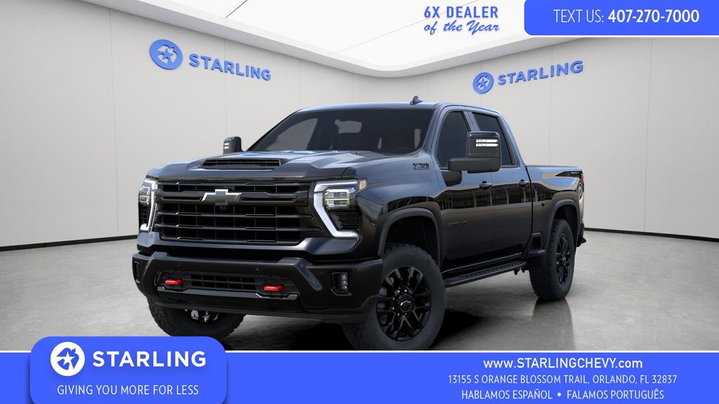 Black 2026 Chevrolet Silverado 2500HD Pickup Truck Four-Wheel Drive Automatic
