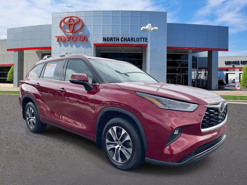 Red (Ruby Flare Pearl) 2021 Toyota Highlander XLE AWD SUV / Crossover All-Wheel Drive 8-Speed Automatic