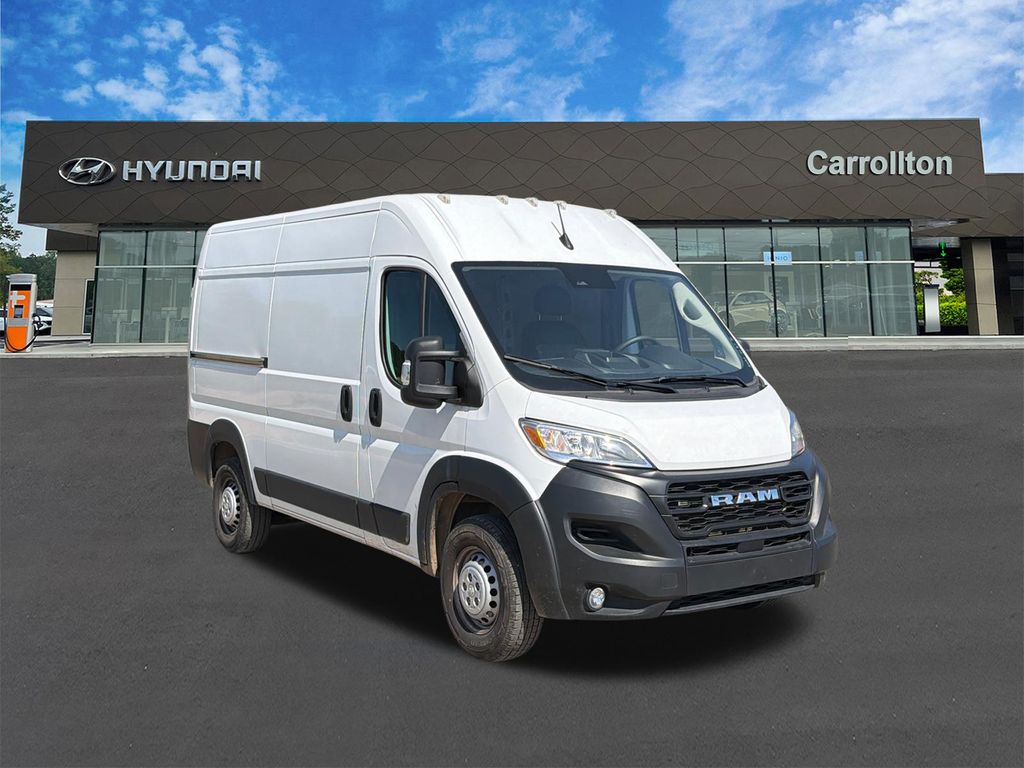 Used 2025 Bright White Clearcoat Ram High Roof image 3