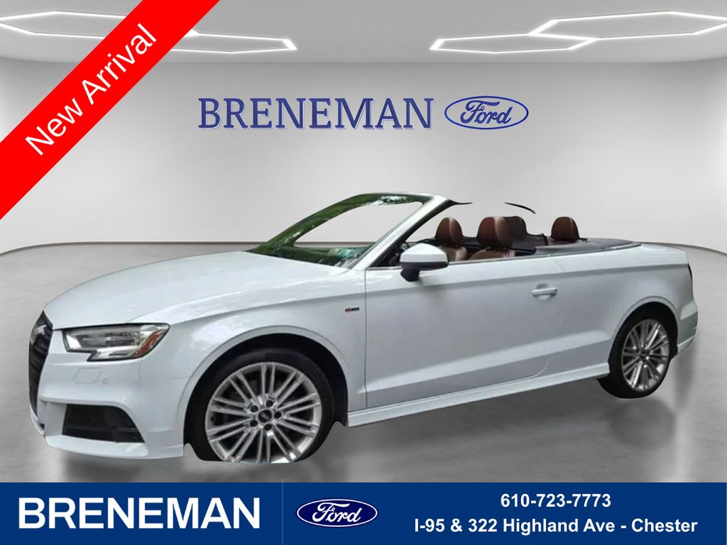 Glacier White Metallic/Black Roof 2017 Audi A3 Convertible All-Wheel Drive 6-Speed Automatic