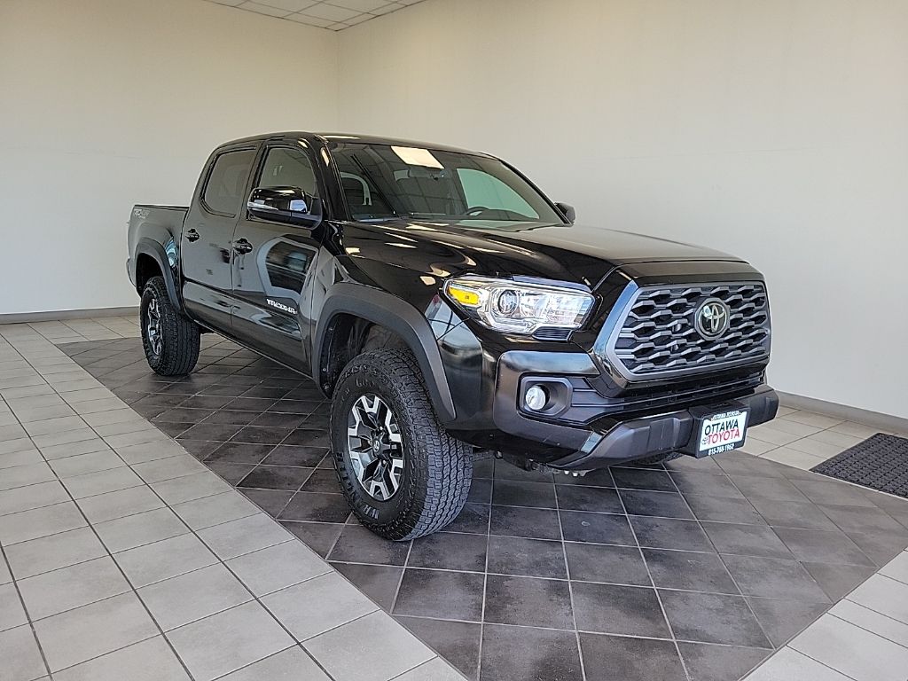 Black 2023 Toyota Tacoma TRD Off Road Double Cab 4WD Pickup Truck Four-Wheel Drive 6-Speed Automatic