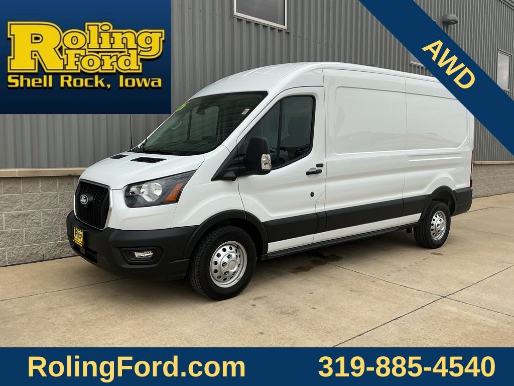 Oxford White 2026 Ford Transit Cargo 250 Medium Roof LB AWD Van All-Wheel Drive