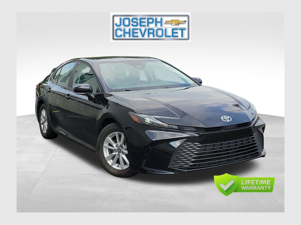 Midnight Black Metallic 2025 Toyota Camry Sedan Front-Wheel Drive Continuously Variable Transmission