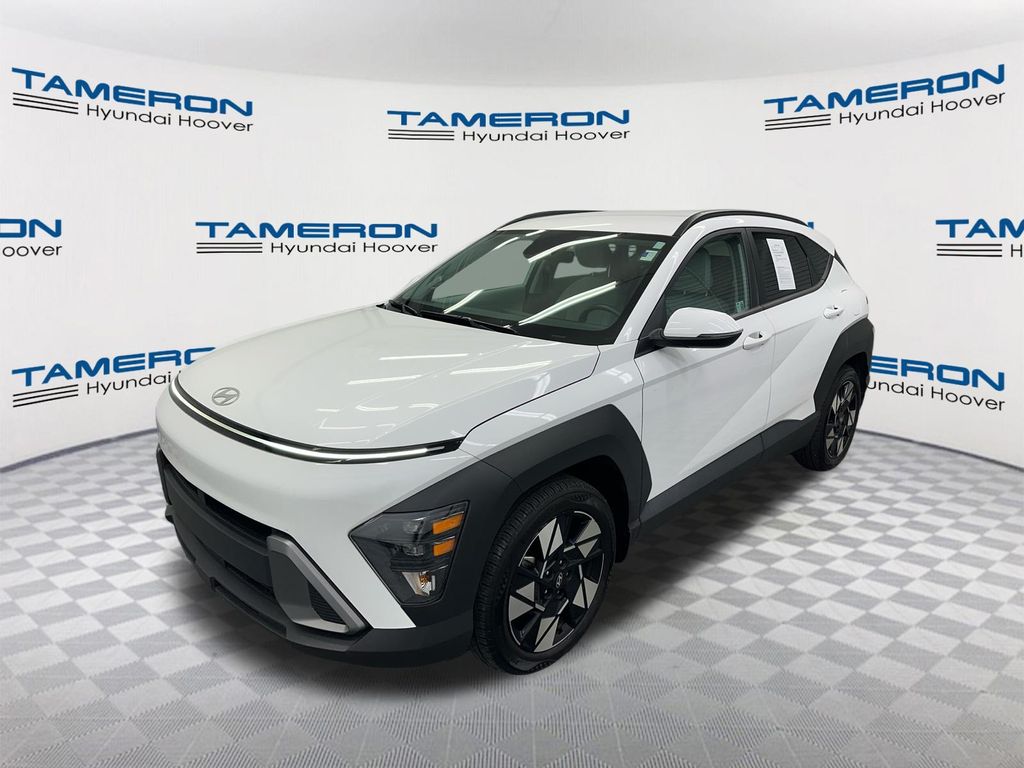 Atlas White 2024 Hyundai Kona SUV / Crossover Front-Wheel Drive Continuously Variable Transmission