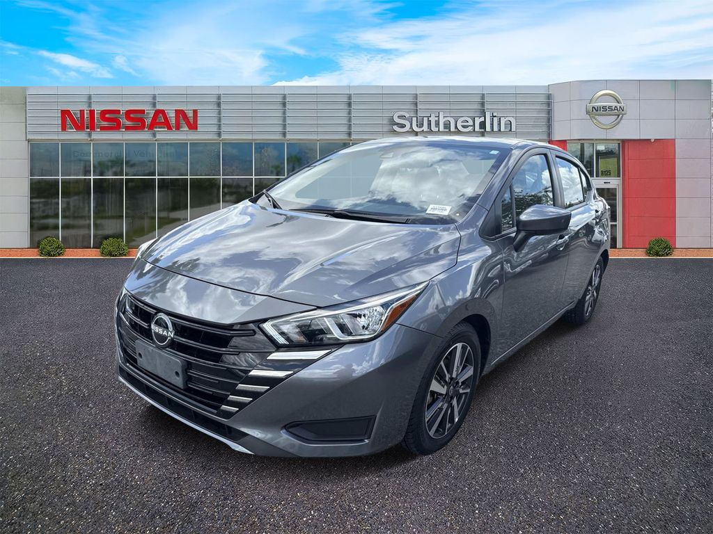 Gray (Gun Metallic) 2024 Nissan Versa Sedan Front-Wheel Drive Continuously Variable Transmission