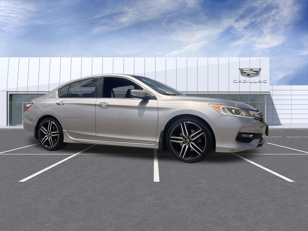Silver 2017 Honda Accord Sedan Front-Wheel Drive Continuously Variable Transmission
