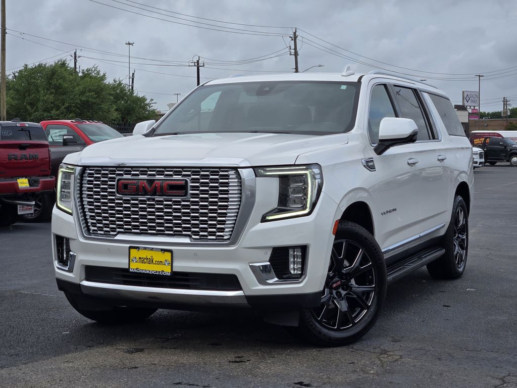 2021 GMC Yukon XL SLT White at Bayway Cadillac of The Woodlands