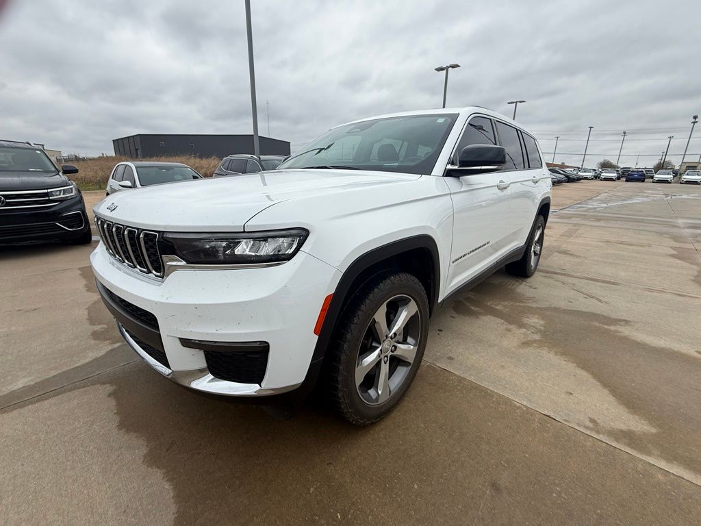 Bright White Clearcoat 2021 Jeep Grand Cherokee L Limited 4WD SUV / Crossover Four-Wheel Drive 8-Speed Automatic