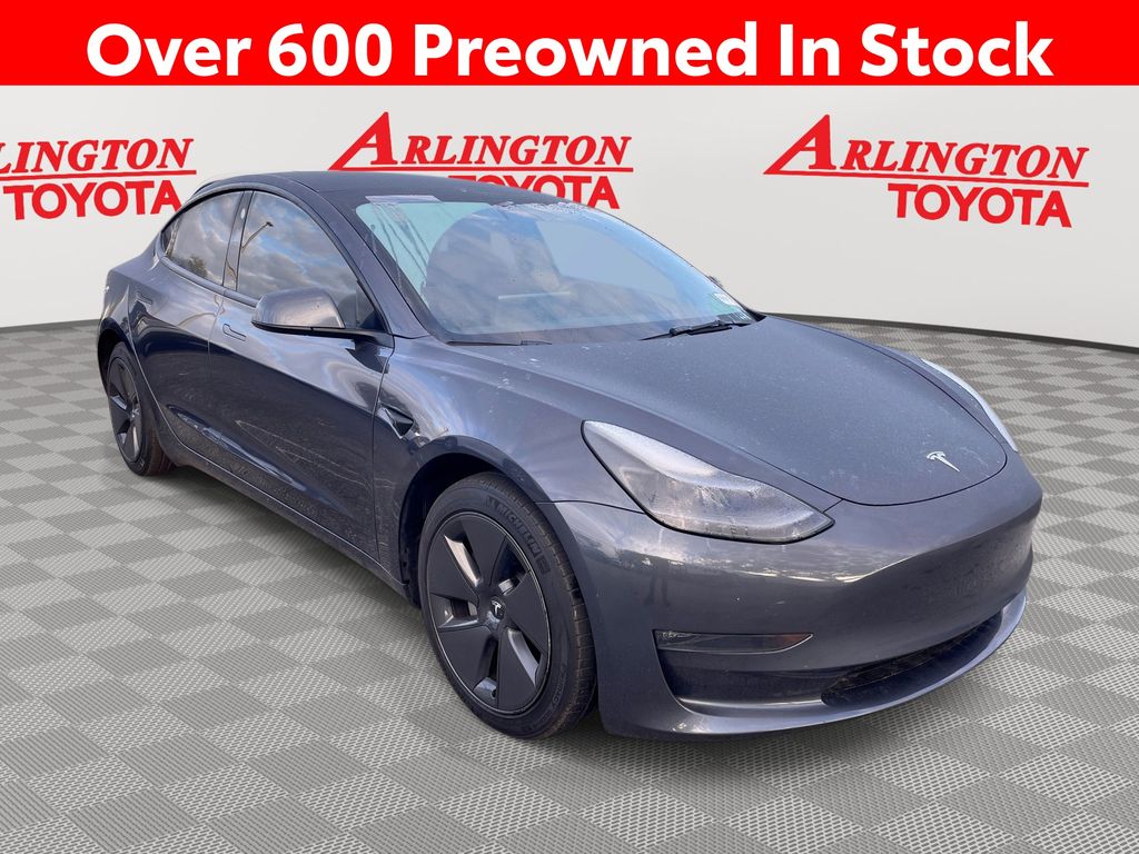 Midnight Silver Metallic 2023 Tesla Model 3 Long Range AWD Sedan All-Wheel Drive 1-Speed Automatic