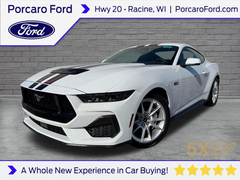 Oxford White 2026 Ford Mustang Coupe Rear-Wheel Drive 6-Speed Manual