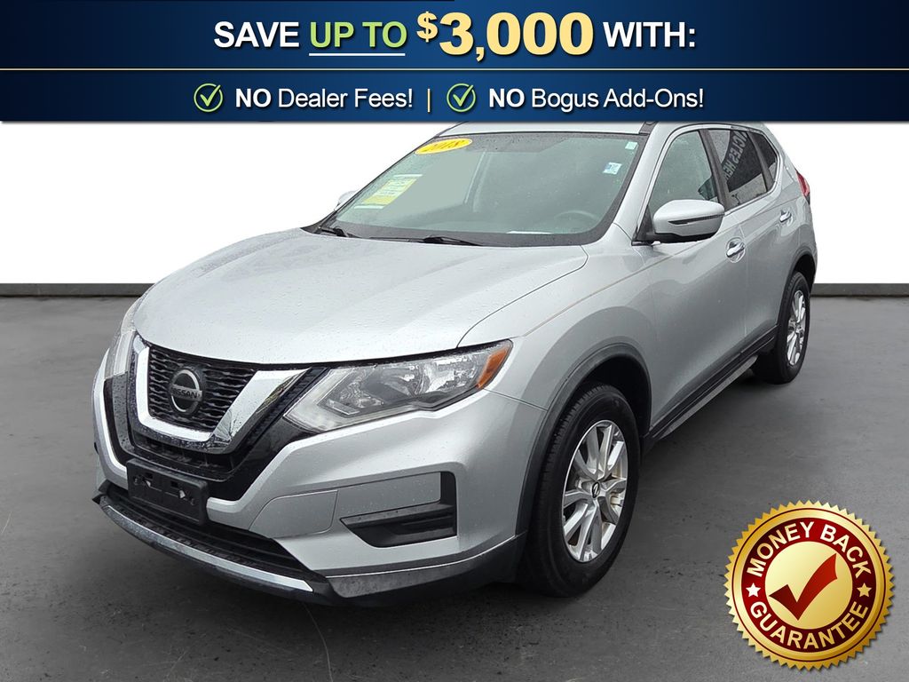 Brilliant Silver 2018 Nissan Rogue SV AWD SUV / Crossover All-Wheel Drive Continuously Variable Transmission