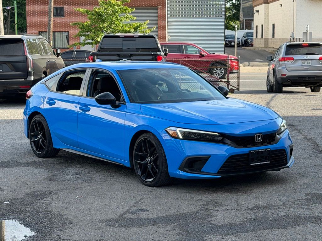 Boost Blue Pearl 2022 Honda Civic Hatchback Sport FWD Hatchback Front-Wheel Drive Continuously Variable Transmission