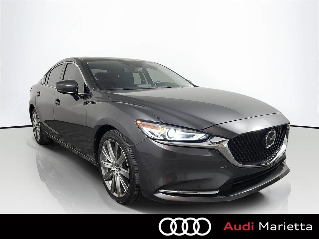 Machine Gray Metallic 2021 Mazda MAZDA6 Grand Touring Reserve FWD Sedan Front-Wheel Drive 6-Speed Automatic