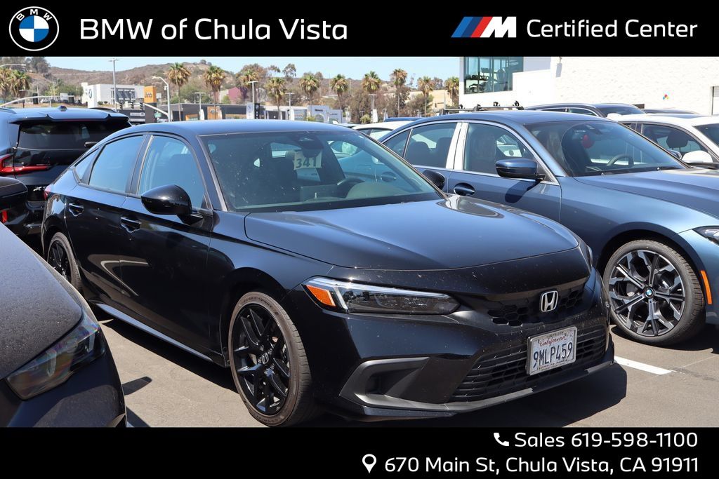 Crystal Black Pearl 2024 Honda Civic Hatchback Hatchback Front-Wheel Drive Continuously Variable Transmission