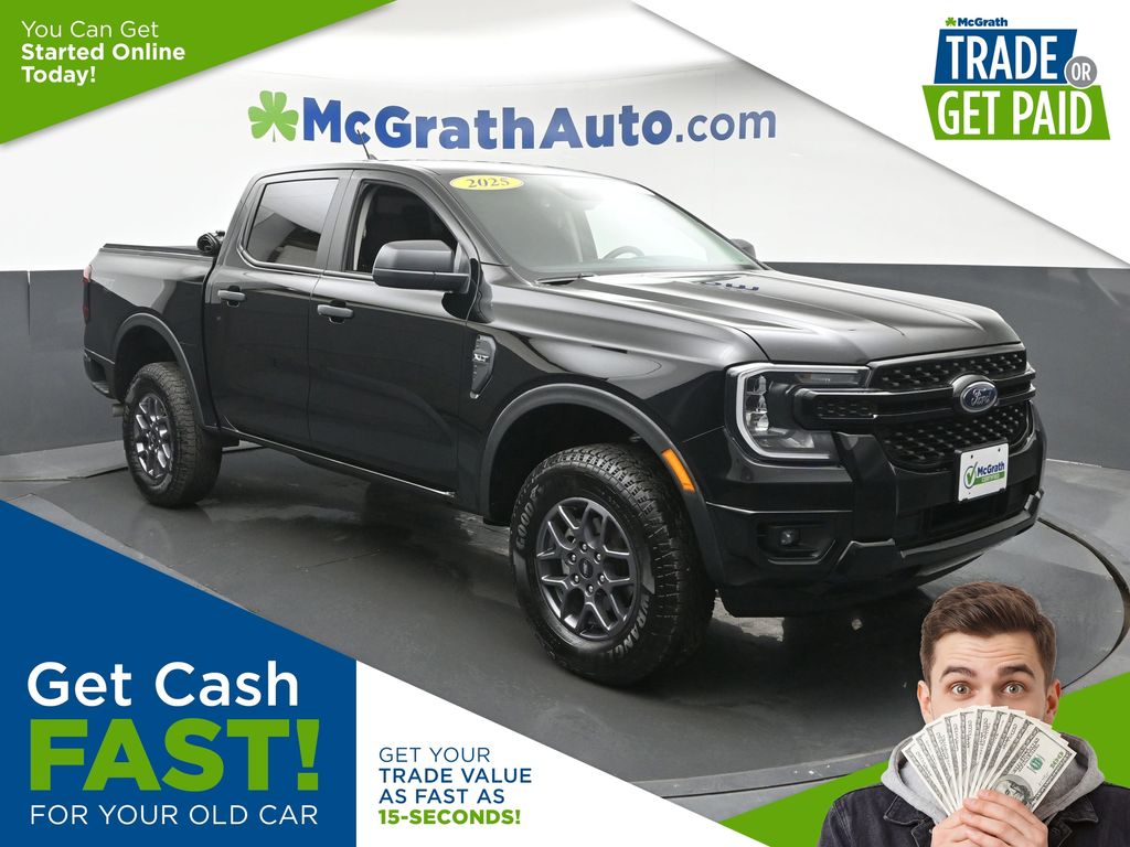 Shadow Black 2025 Ford Ranger Pickup Truck Four-Wheel Drive Automatic