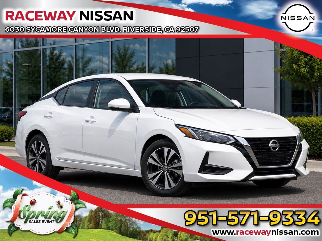 Aspen White Tricoat 2021 Nissan Sentra SV FWD Sedan Front-Wheel Drive Continuously Variable Transmission