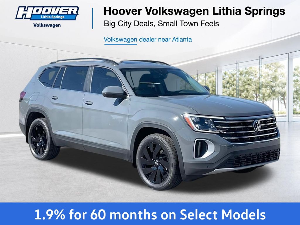 Pure Gray 2026 Volkswagen Atlas SUV / Crossover Front-Wheel Drive 8-Speed Automatic
