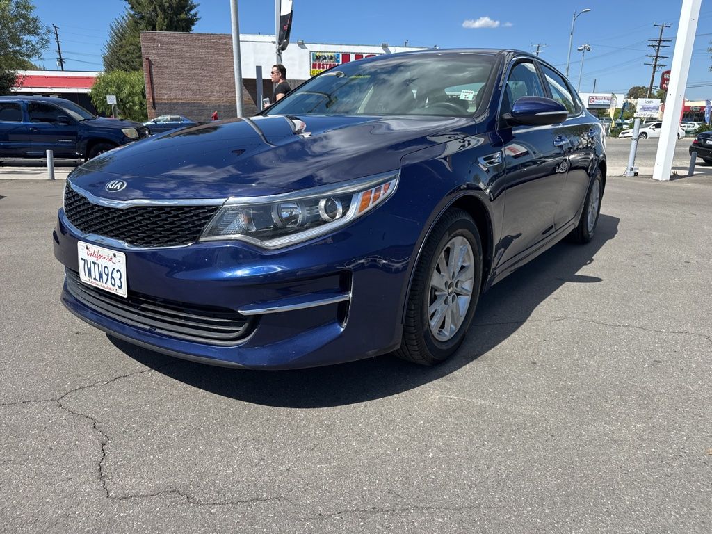 Blue 2016 Kia Optima LX Sedan Front-Wheel Drive 6-Speed Automatic