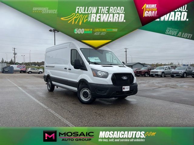 Oxford White 2026 Ford Transit Cargo 250 Medium Roof LB RWD Van Rear-Wheel Drive