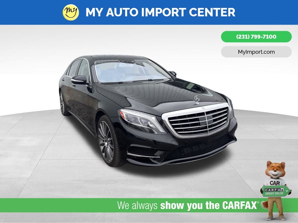 Black 2015 Mercedes-Benz S-Class S 550 4MATIC Sedan All-Wheel Drive 7-Speed Automatic