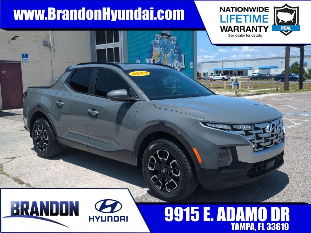 Gray 2023 Hyundai Santa Cruz SEL Premium Crew Cab AWD Pickup Truck All-Wheel Drive Automatic