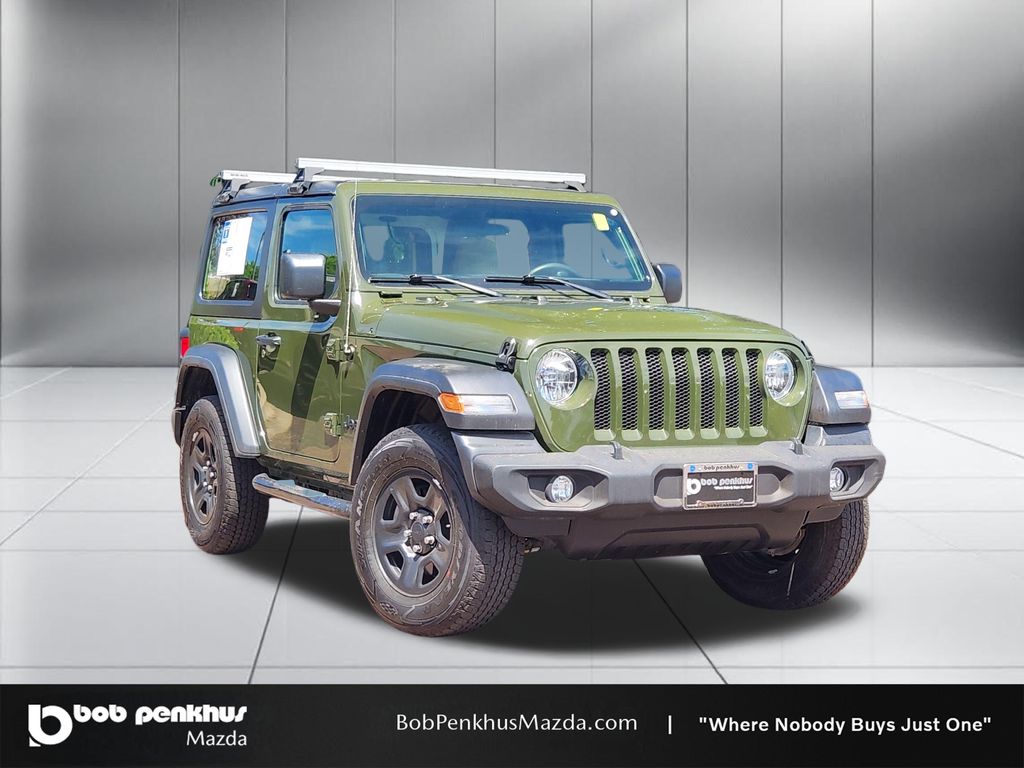 Sarge Green Clearcoat 2021 Jeep Wrangler SUV / Crossover Four-Wheel Drive 8-Speed Automatic