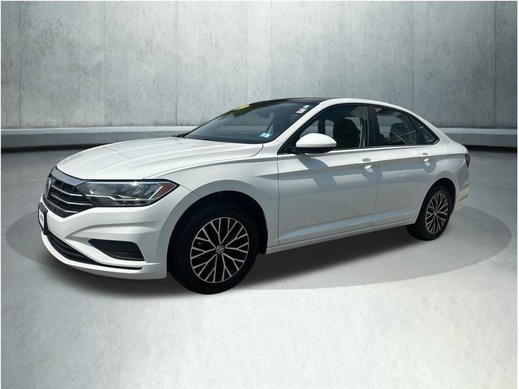 Pure White 2021 Volkswagen Jetta Sedan Front-Wheel Drive 8-Speed Automatic