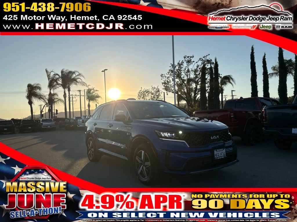 Sapphire Blue 2023 Kia Sorento S FWD SUV / Crossover Front-Wheel Drive 8-Speed Automatic