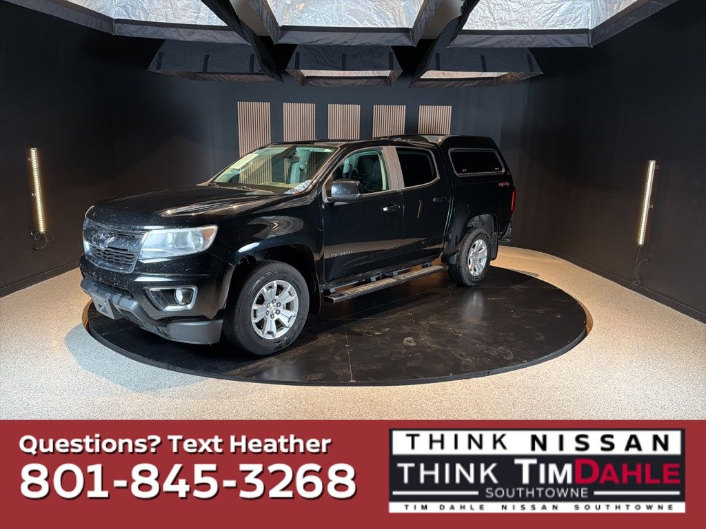 Black 2017 Chevrolet Colorado LT Crew Cab 4WD Pickup Truck Four-Wheel Drive 8-Speed Automatic