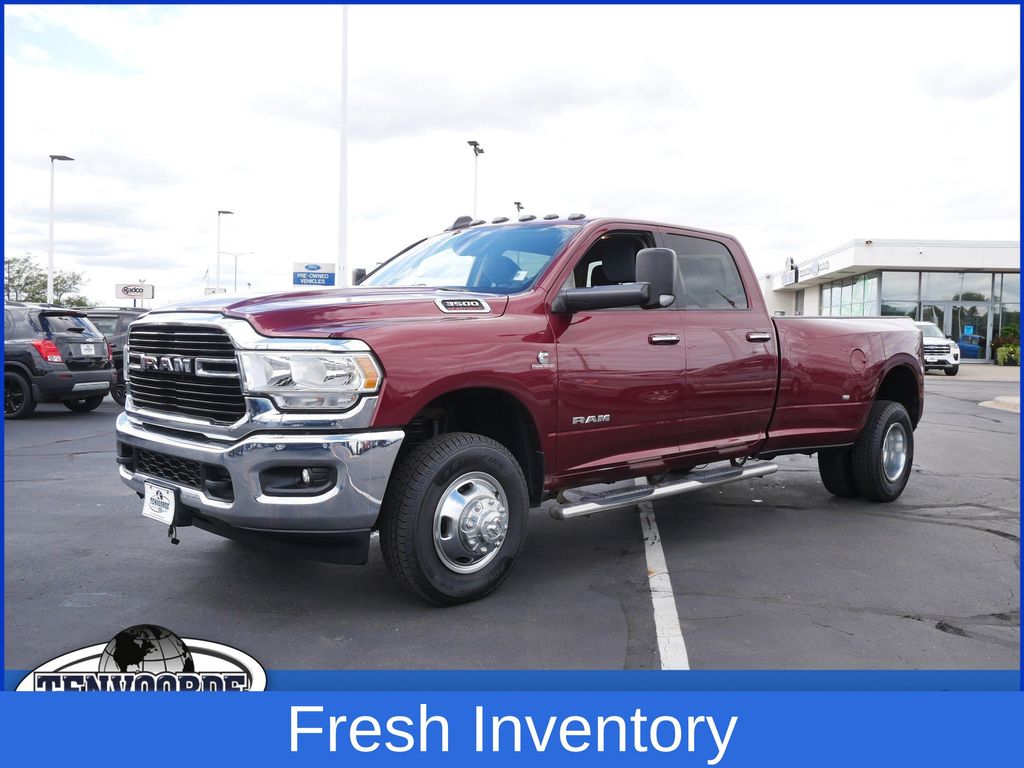 Delmonico Red Pearlcoat 2019 RAM 3500 Pickup Truck Four-Wheel Drive 6-Speed Automatic