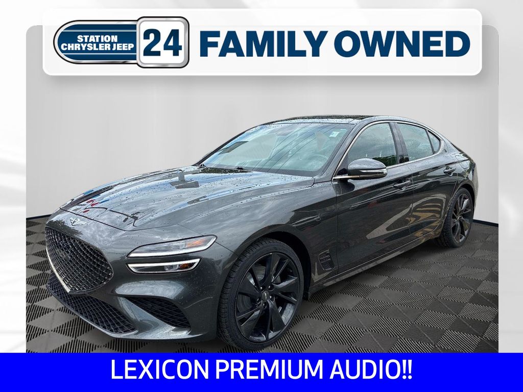 Gray 2023 Genesis G70 Sedan Rear-Wheel Drive 8-Speed Automatic