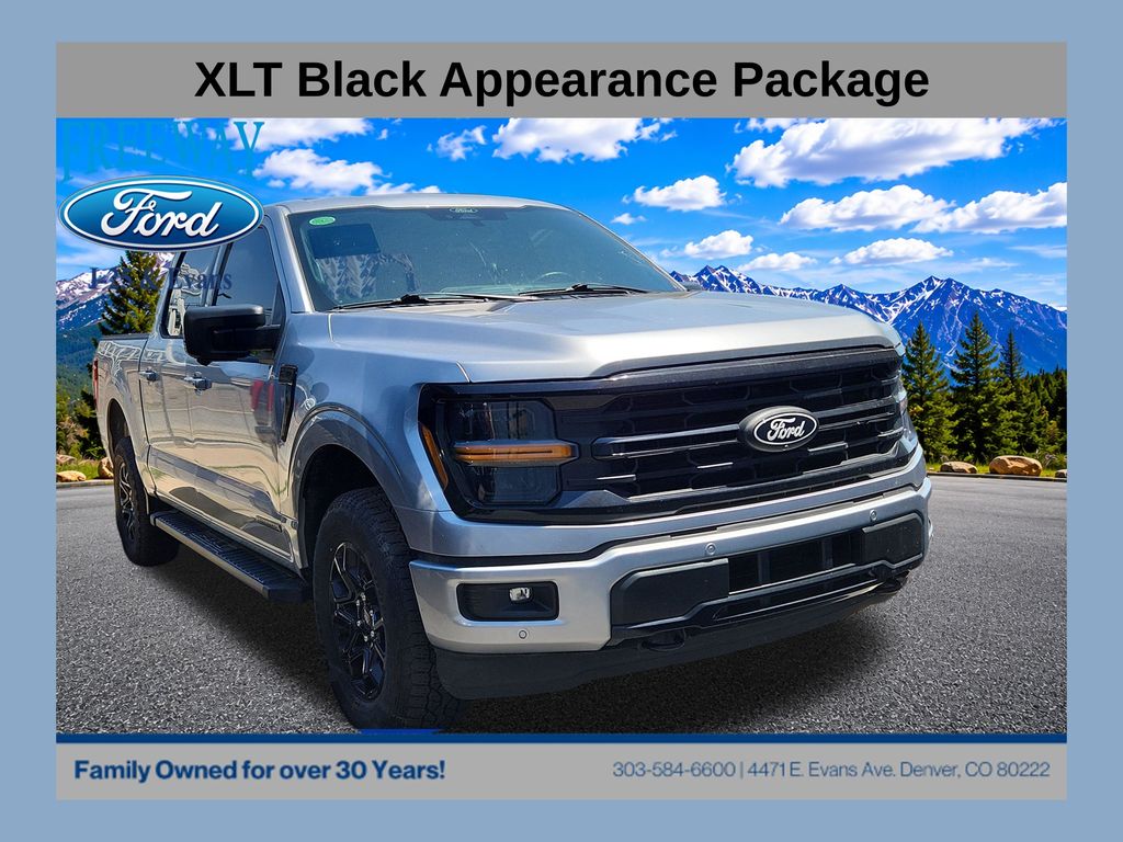 Silver Metallic 2024 Ford F-150 Pickup Truck Four-Wheel Drive Automatic